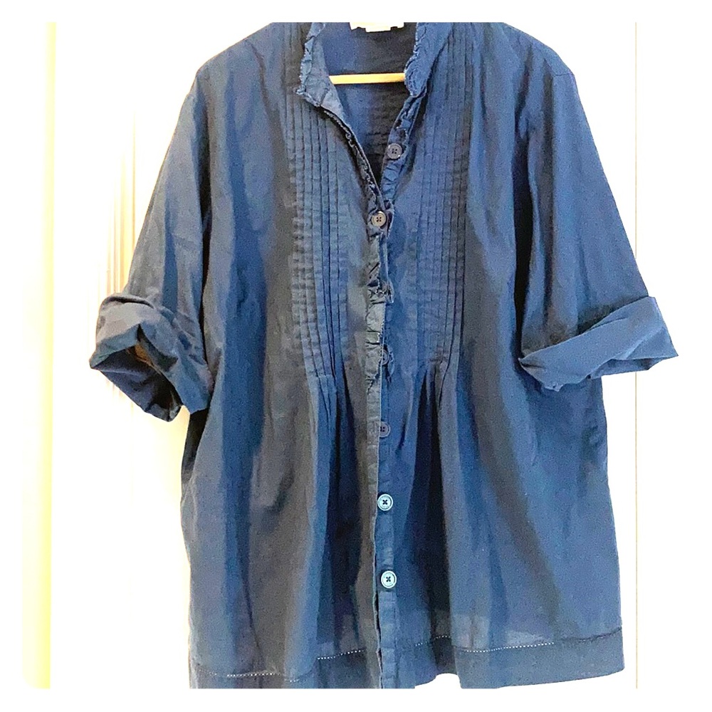 Navy Blue Michael by Michael Kory Blouse!